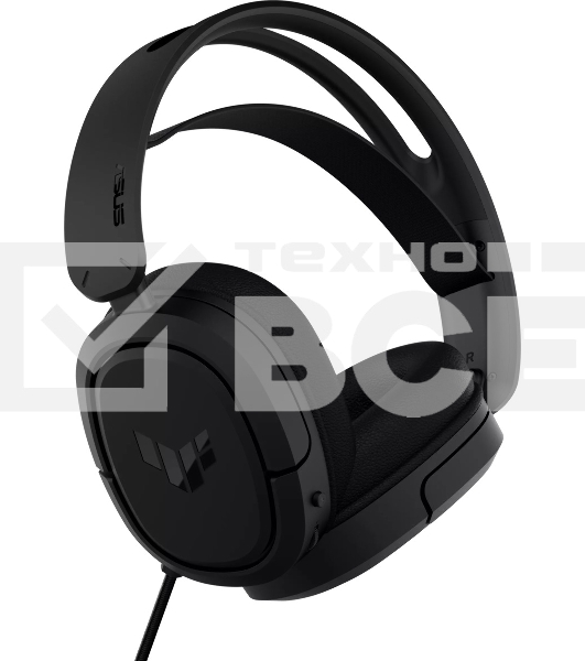 Игровые наушники ASUS TUF Gaming H1 WL чёрные (2.4 ГГц, 7.1 виртуально, 40мм, неодимовые магниты, 32 Ом, 20~20000 Гц, микрофон, USB-C, PC, Mac, PS4, Nintendo Switch, Xbox One, 90YH0391-B3UA00)