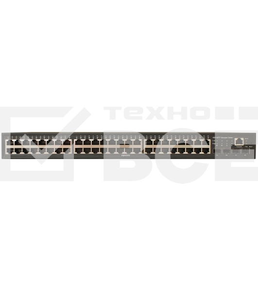 Управляемый коммутатор OSNOVO L2 PoE Gigabit Ethernet на 48 RJ45 PoE + 4*GE SFP, до 30W на порт, суммарно до 800W