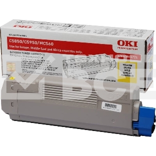 Картридж лазерный Oki C5850/5950/MC560 6K (yellow)