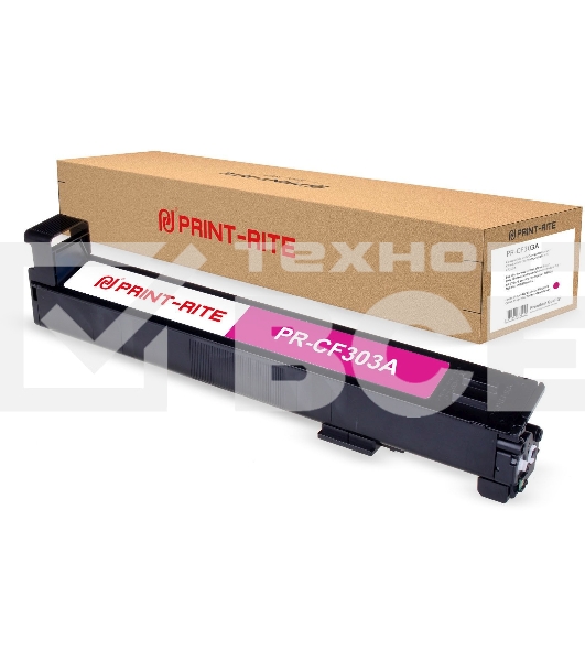 Картридж лазерный Print-Rite TRHGM9MPRJ PR-CF303A CF303A пурпурный (30000стр.) для HP CLJ Ent M880