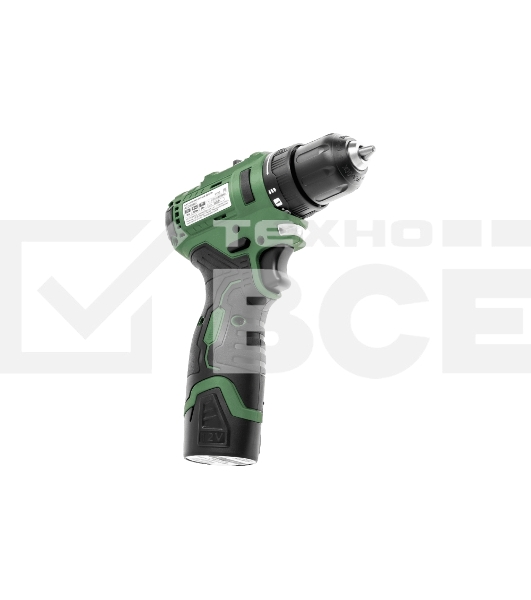 Дрель-шуруповерт аккумуляторная Haммer ACD12BLC, Аккумуляторная, 12В, 2 АКБ, Кейс