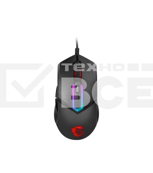 Мышь проводная MSI Clutch GM30 черный, 6200 dpi, USB, кнопки - 6