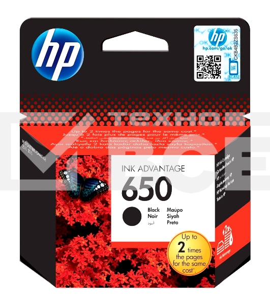 Картридж струйный HP 650 CZ101AE черный для HP DJ IA 2515