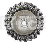 Щетка для УШМ Сибртех, 75 мм М14, чашка, крученая металлическая проволока 0,5 мм, фото2