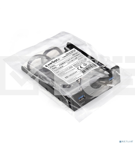 Планка USB на переднюю панель ExeGate U3H-622, 3,5