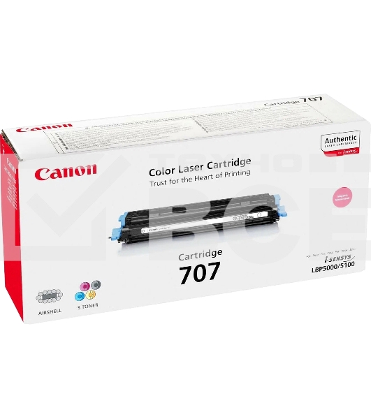 Картридж лазерный Canon 707M (9422A004) Magenta пурпурный, 2000 стр., для LBP 5000/5100