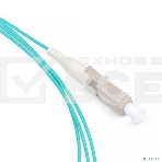 Пигтейл Cabeus, LC, OM3 50/125, 1,5м, бежевый хвостовик, бирюзовый, фото2