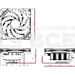 Кулер для процессора ID-COOLING IS-50X-V3 черный 120мм алюминий/медь 2000rpm 31.2db 4-pin 130W 56мм, фото15