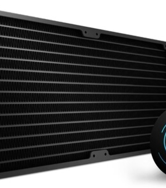 Система жидкостного охлаждения для ПК/Water Cooling System NZXT Kraken Elite 280 RGb (250W, 280мм, LED temp., Black/Fans: 2x140мм, 98.61CFM, 34.5dBA, 2000RPM/Pump height 65мм, 2800RPM, Rad thickness 27мм/S: 1851, 1700, 1200, 115X, AM5, AM4)