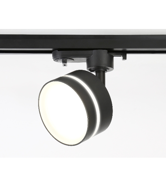 Трековый светильник Ambrella light GL5385 BK/FR черный/белый матовый GX53 max 12W