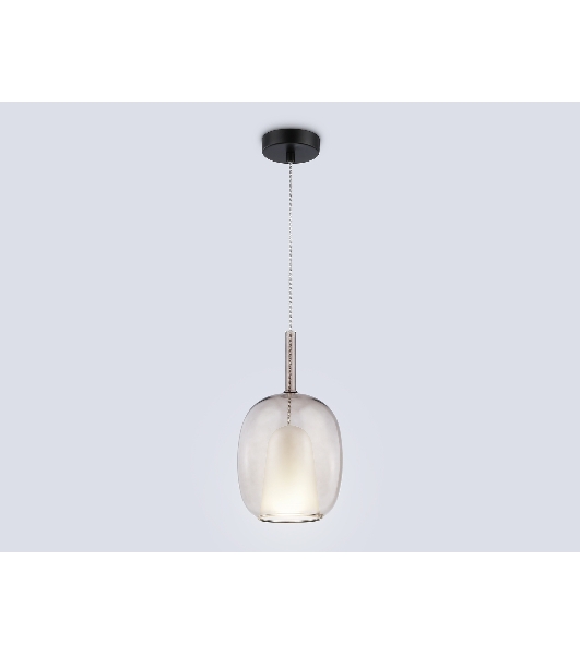 Подвесной светильник Ambrella light LH11125 BK/WH/TI черный/белый/янтарь E27 max 60W D175*310