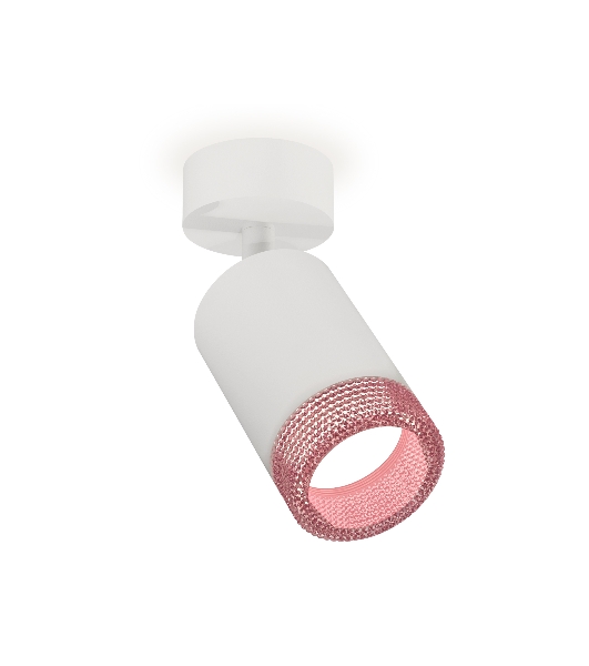 Комплект накладного поворотного светильника Ambrella light XM6312003 SWH/PI белый песок/розовый MR16 GU5.3 (A2202, C6312, N6152)