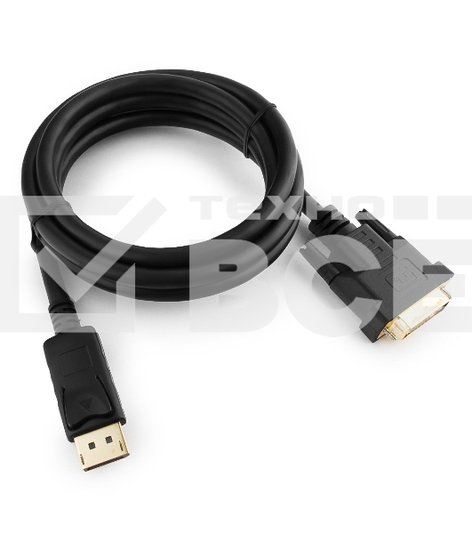 Кабель DisplayPort-DVI Gembird/Cablexpert 1.8м, 20M/19M, черный, экран, пакет(CC-DPM-DVIM-6)