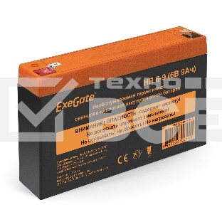 Батарея ExeGate HR 6-9 (6V 9Ah 634W, клеммы F1)