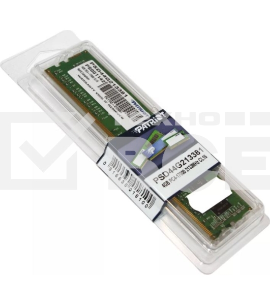Оперативная память Patriot Signature, DDR4, 4GB (1x4 GB), 2133 MHz, CL15