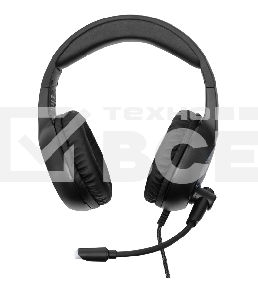 Наушники с микрофоном Oklick HS-L930G SNORTER черный/синий 2м мониторные USB оголовье (HS-L930G)