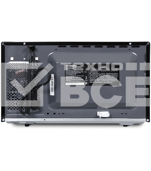 Микроволновая печь Hyundai HYM-M2062 черный, 23 л, 800 Вт, переключатели - поворотный механизм/кнопки