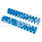 Клеммная винтовая колодка KВ-25 10-25, ток 60 A, полиэтилен синий Rexant (10 шт./уп.), фото2