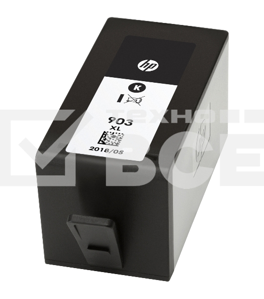 Картридж струйный HP 903XL T6M15AE черный для HP OJP 6960/6970 (825стр.)