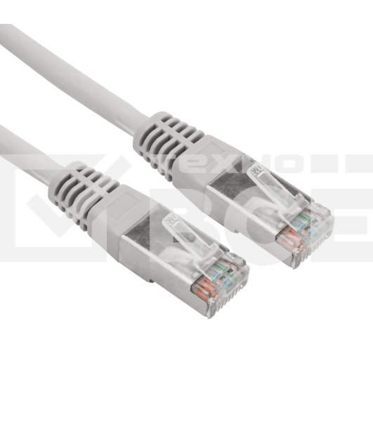  Патч-корд F/UTP, CAT 5e, RJ45-RJ45, 26AWG, ZH нг(А)-HF, серый, 3м  REXANT