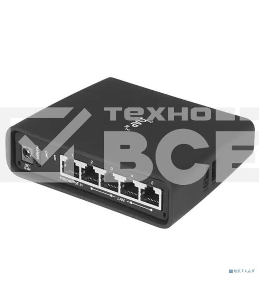 Маршрутизатор 10/100/1000M 5PORT RBD52G-5HACD2HND-TC MIKROTIK