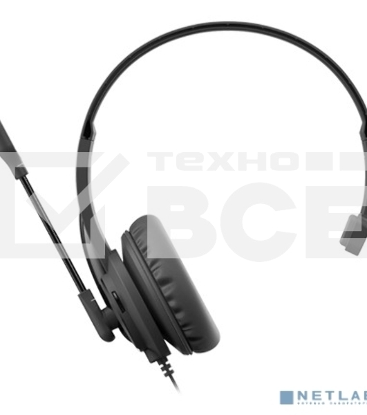 Наушники с микрофоном A4Tech HU-11 черный 2м накладные USB оголовье