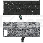 Клавиатура для ноутбука MacBook A1369 2010+  черная, большой ENTER RU, фото4