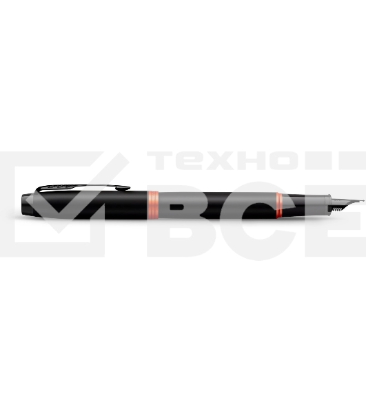 Ручка перьевая Parker IM Vibrant Rings F315 (2172943) Flame Orange PVD F сталь нержавеющая подар.кор.