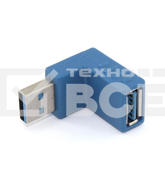 Угловой удлинитель USB Type A с поворотом вниз