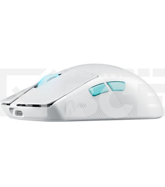 Мышь беспроводная/проводная ASUS ROG Harpe Ace Aim Lab Edition белый, 36000 dpi, радиоканал, Bluetooth, USB, кнопки - 5