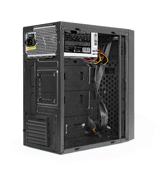 Компьютерный корпус Minitower ExeGate BAA-113-UNS350 (mATX, БП UNS350 с вент. 12см, 2*USB, аудио, черный)