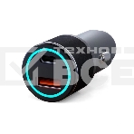 Автомобильное зарядное устройство c двумя портами Rexant (USB-C + USB-A) c LED-подсветкой, 68Вт, фото 1