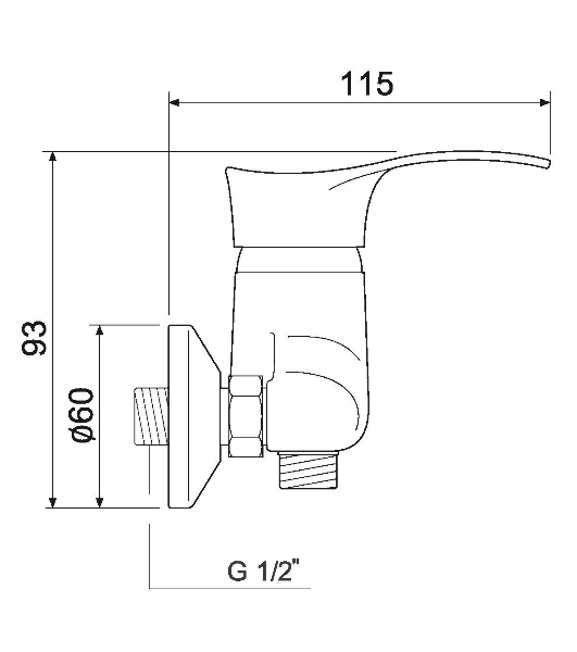 SL86-003 Смеситель для душа, ø35