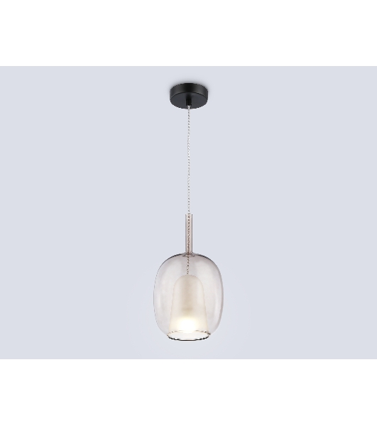 Подвесной светильник Ambrella light LH11125 BK/WH/TI черный/белый/янтарь E27 max 60W D175*310
