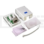 Розетка TWT (TWT-SM1-45-WH) настенная 1 порт RJ-45 категории 5е. UTP. белая, фото2