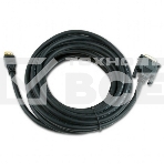 Кабель HDMI-DVI Cablexpert CC-HDMI-DVI-15, 19M/19M, single link, медь, позол.разъемы, экран, 4.5м, черный, пакет, фото2