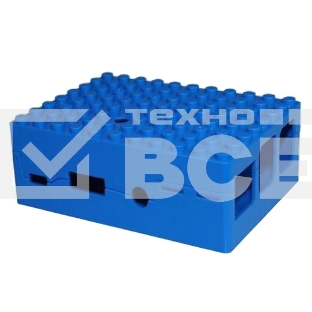 Корпус RA184 blue для микрокомпьютера Raspberry Pi 3 ACD Blue ABS Plastic Building Block case for Raspberry Pi 3