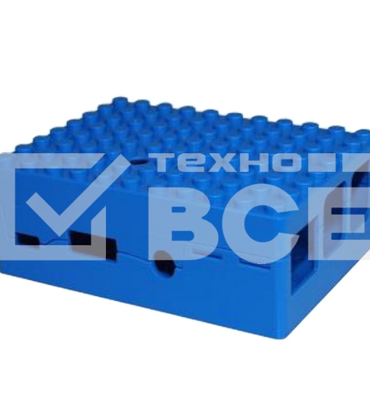Корпус RA184 blue для микрокомпьютера Raspberry Pi 3 ACD Blue ABS Plastic Building Block case for Raspberry Pi 3