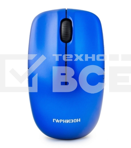 Мышь беспроводная Гарнизон GMW-400B синий, 1200 dpi, радиоканал, USB, кнопки - 3