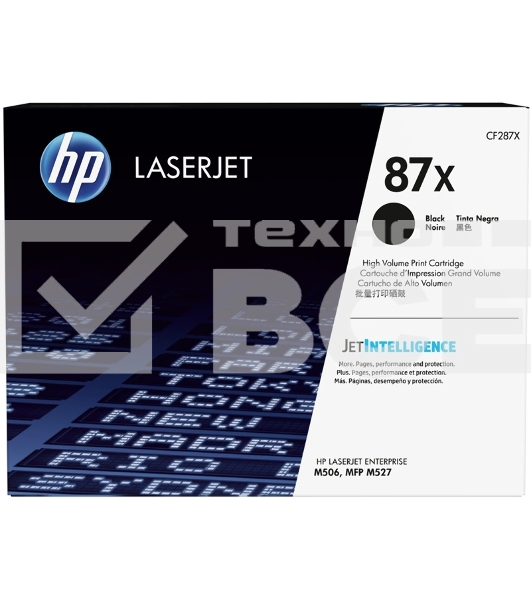 Тонер Картридж HP 87X CF287X черный для HP LJ Ent M506/M527 (18000стр.)