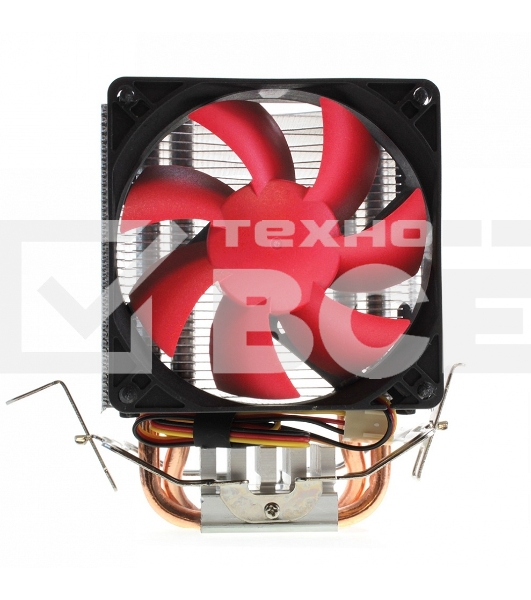 вентилятор CROWN Кулер для процессора CM-92 (Для Intel и AMD, TDP до 95 Ватт, 2шт. медных теплопроводных трубок, Гидродинамическии подшипник, Размер: 117*79*113 мм)