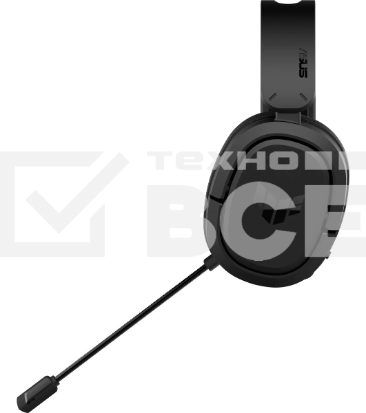 Игровые наушники ASUS TUF Gaming H1 WL чёрные (2.4 ГГц, 7.1 виртуально, 40мм, неодимовые магниты, 32 Ом, 20~20000 Гц, микрофон, USB-C, PC, Mac, PS4, Nintendo Switch, Xbox One, 90YH0391-B3UA00)