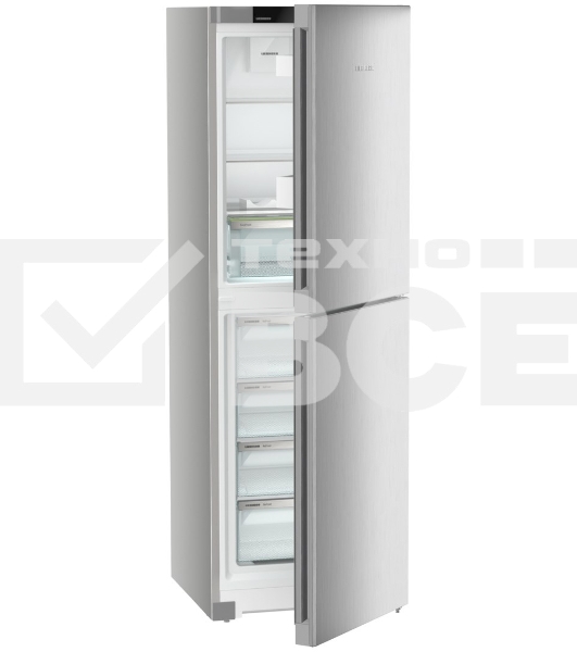 Холодильник Liebherr CNsff 5704-20 001 серебристый двухкамерный 225/123л морозилка снизу