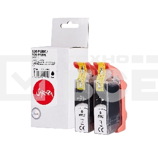 Набор струйных картриджей Sakura 2932B012 (520 PG Black/520 PG Black) для Canon, черный, 16x2 мл., 340 к.
