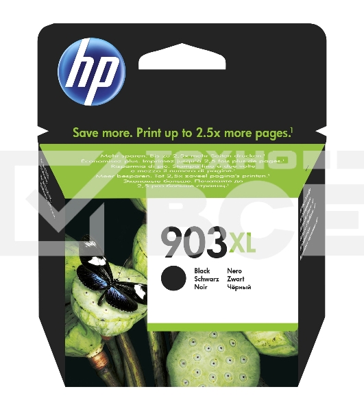 Картридж струйный HP 903XL T6M15AE черный для HP OJP 6960/6970 (825стр.)