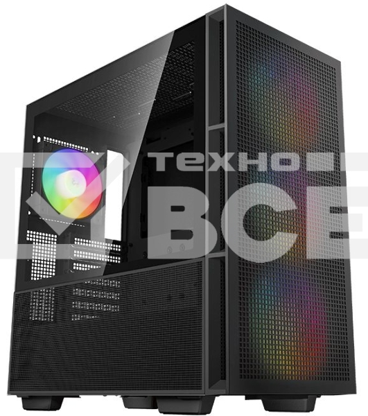 Компьютерный корпус DeepCool CH560 Black (R-CH560-BKAPE4-G-1) (ATX, без БП, 2хUSB, с окном)