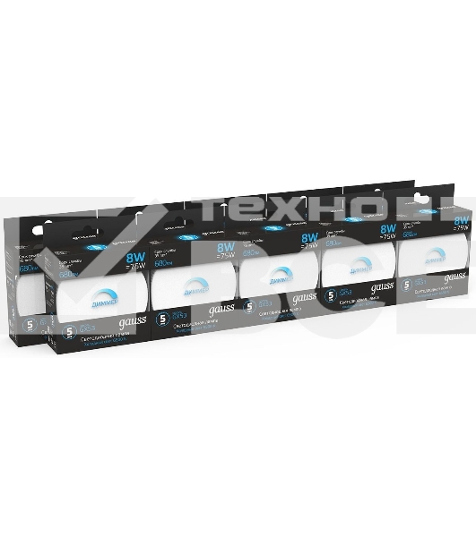 Лампа cветодиодная Gauss GX53 8W 680lm 6500K диммируемая LED