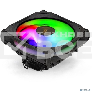 Кулер для процессора ExeGate Dark Magic EE400XL-PWM.RGB черный, 120 мм, алюминий, 2000 об/мин, 24 дБ, 4 pin, 125 Вт, 67 мм