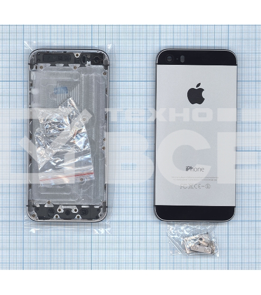 Задняя крышка для iPhone 5S серая