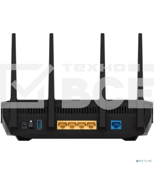 Маршрутизатор Asus RT-AX5400 AX5400 10/100/1000 компл.:устройство/крепления/адаптер черный (упак.:1шт)